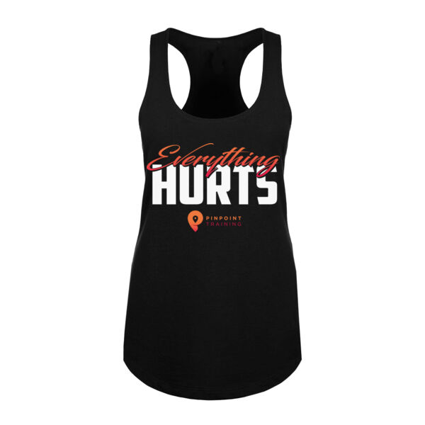 EVERYTHING HURTS - WOMEN'S FITTED TANK TOP - $O9PQD4$ Thumbnail
