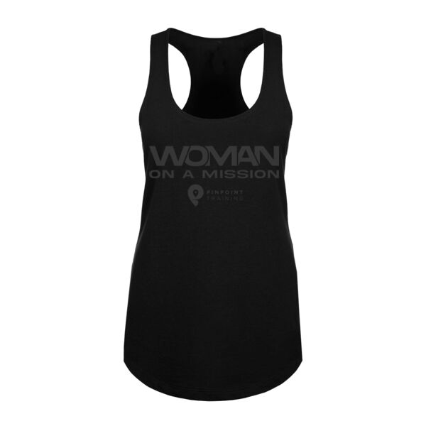 WOMAN ON A MISSION - WOMEN'S FITTED TANK TOP - $WBR2U7$ Thumbnail
